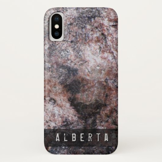 Natuur Geologie Pinkish Rock Textuur Aangepaste na Case-Mate iPhone Case (Achterkant)