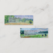 Natuur-gerelateerd visitekaartje van meadows (Voorkant / Achterkant)