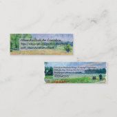 Natuur-gerelateerd visitekaartje van meadows (Voorkant / Achterkant)