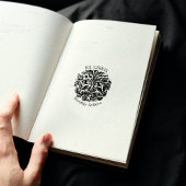 Natuur Gezicht Custom Ex Libris, Boek Rubberstempel