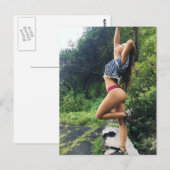 Natuur Girl Briefkaart (Voorkant / Achterkant)