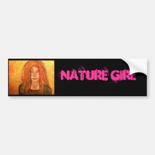 Natuur Girl Bumpersticker