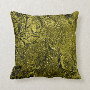 Natuur Glitter Sparkly Abstract Chartreuse Green Kussen