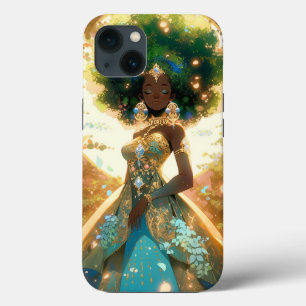Natuur Godin Afro-Amerikaanse Fantasy Art iPhone 13 Hoesje