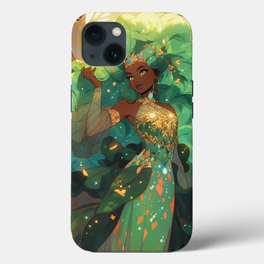Natuur Godin Afro-Amerikaanse Fantasy Art Case-Mate iPhone Case (Achterkant)