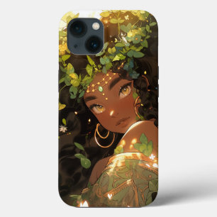 Natuur Godin Afro-Amerikaanse Fantasy Art iPhone 13 Hoesje