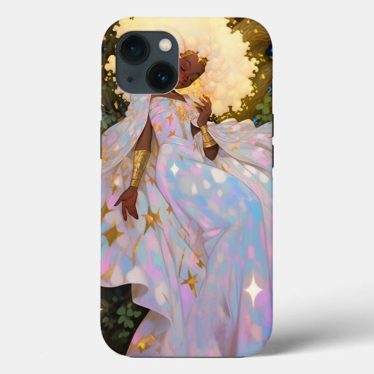 Natuur Godin Afro-Amerikaanse Fantasy Art Case-Mate iPhone Case (Achterkant)