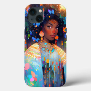 Natuur Godin Afro-Amerikaanse Fantasy Art iPhone 13 Hoesje