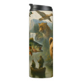 Natuur Grandeur, Wilderness Collage Thermosbeker (Geroteerd rechts)