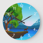 Natuur groen landschap grote klok (Voorkant)