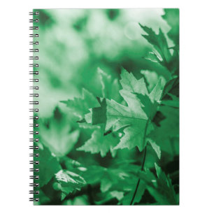 Natuur groene achtergrond notitieboek