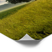 Natuur Groene gras Wilde Blauwe Zomer Poster (Hoek)