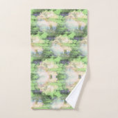 Natuur groene handdoekset bad handdoek (Handdoek)