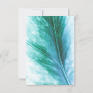 Natuur groene turquoise Leaf floral Kaart