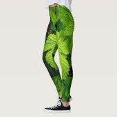 Natuur groene wijnstokken leggings (Links)