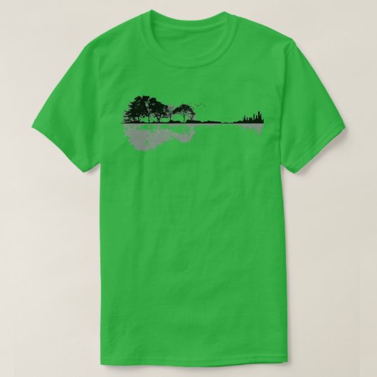 Natuur Guitar Shadow T-shirt (Design voorkant)