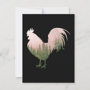 NATUUR HAAN KIP BOS STIJL BRIEFKAART
