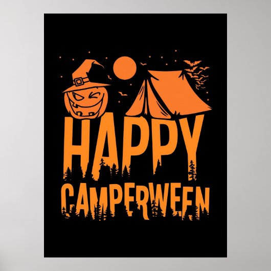 Natuur Halloween Camper Poster (Voorkant)