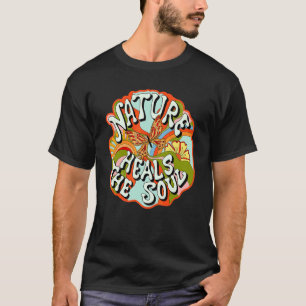 Natuur Heelt De Ziel Retro 80s 90s Hippie Stijl B T-shirt