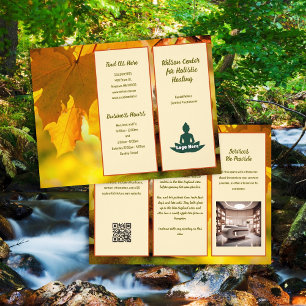 Natuur Herfstbladeren Zakelijk Vouwblad Flyer