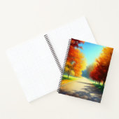 Natuur herfstbomen in het bos notitieboek (Binnen)