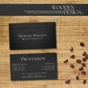 Natuur Hout Grain Black Wooden Boards zien er Mode Visitekaartje