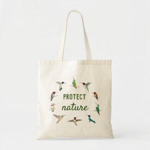 Natuur Hummingbird beschermen Tote Bag