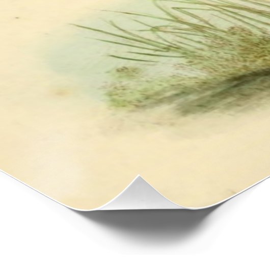 Natuur Illustratie - Eekhoorn, Paddenstoelen Perfect Poster (Hoek)