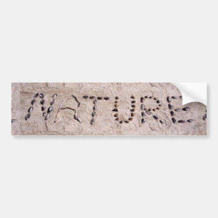 Natuur in de zand bumpersticker