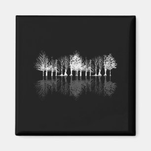 Natuur in het wild Buiten Bomen Wilde Natuur Refle Magneet