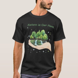 Natuur in Onze Handen Aquarel Milieukunst T-shirt