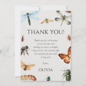 Natuur Insect Bugs Verjaardagsfeest Bedankt Card Kaart (Voorkant)