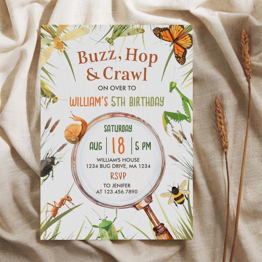 Natuur Insect Bugs verjaardagsfeestje Kaart