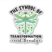 Natuur Insect Libellen Transformatie Schoonheid Dr Sticker (Voorkant)