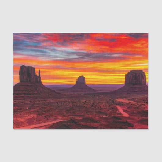 Natuur Inspirations Mountain Valley Utah Tissuepapier (Voorkant)