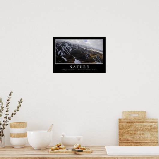 Natuur: Inspirerend prijsopgave Poster (Keuken)