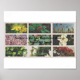 "Natuur is de beste kapitalist die ik ken." Poster