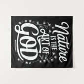 Natuur is de kunst van het Inspirerend ontwerp Wandkleed (Voorkant (horizontaal))