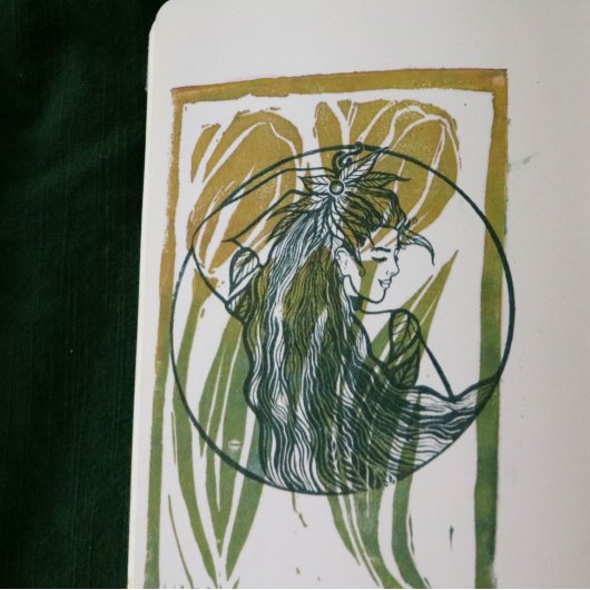 Natuur is mijn kerk Druid Goddess Rubberstempel