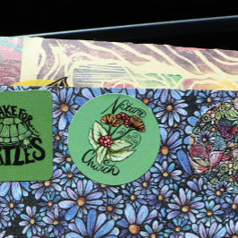 Natuur is mijn kerk Pagan Green Witch Druid Art Ronde Sticker