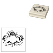 Natuur is mijn kerk 	rubberstempel (Gestempeld)
