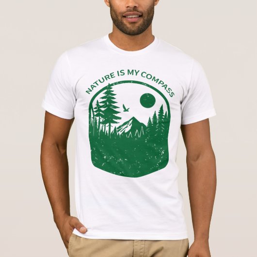 Natuur is mijn kompas t-shirt (Voorkant)