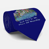 Natuur is mijn religie stropdas (Opgerold)