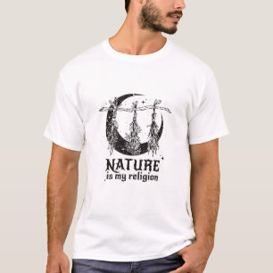 Natuur is mijn religie t-shirt