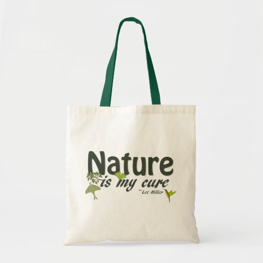 Natuur is mijn zuivere Canvas tas van het Citaat (Voorkant)