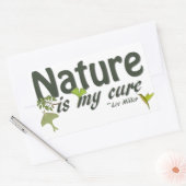 Natuur is mijn zuivere prijskiezer rechthoekige sticker (Envelop)