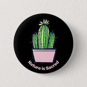 "Natuur is niet meer beschikbaar" Cactus Pins voor Ronde Button 5,7 Cm