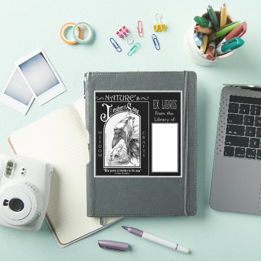 Natuur Jester en Sage Bookplate Sticker (iPad Cover)