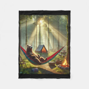 Natuur Kamperende Beer - Ontspannen Hangmat En Ten Fleece Deken