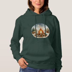 Natuur Kampvuur Bos Hoodie